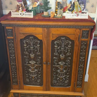 Sale Photo Thumbnail #15: Antique italian renaissance revival carved walnut sideboard