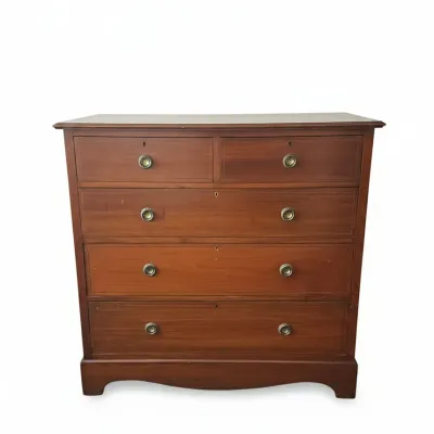 Sale Photo Thumbnail #20: Federal style inlaid mahogany chest of drawers
