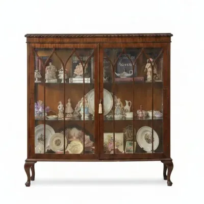 Sale Photo Thumbnail #24: George iii style mahogany breakfront china cabinet