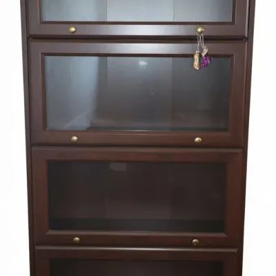 Sale Photo Thumbnail #28: Four tier glass display cabinet with doll collection