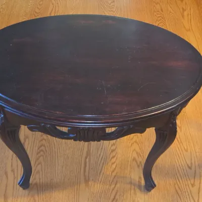 Sale Photo Thumbnail #48: Ethan allen georgian court oval end table