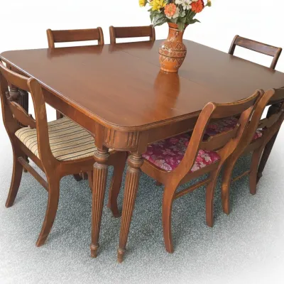 Sale Photo Thumbnail #56: Victorian style mahogany dining table and chairs set