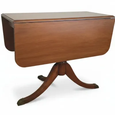 Sale Photo Thumbnail #60: Duncan phyfe style mahogany drop leaf dining table