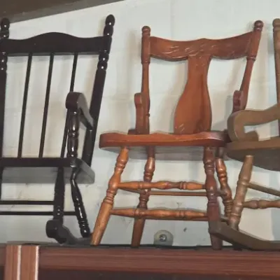 Sale Photo Thumbnail #78: Collection of miniature decorative chairs