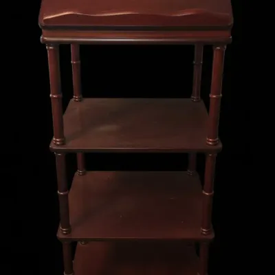 Sale Photo Thumbnail #88: Victorian style mahogany finish bible stand whatnot