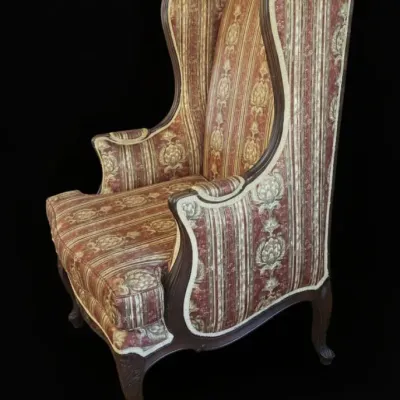 Sale Photo Thumbnail #96: French louis xv style bergre wingback chair