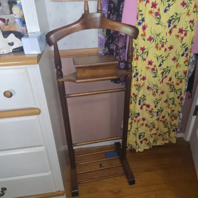 Sale Photo Thumbnail #98: Mid century modern wooden valet stand