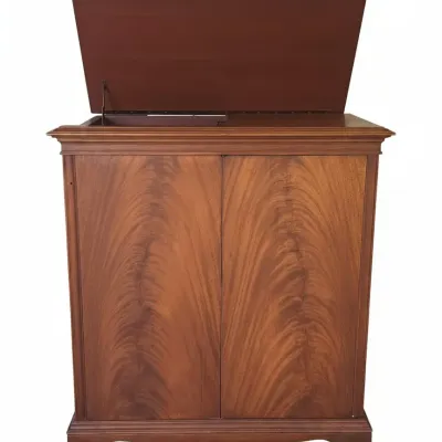 Sale Photo Thumbnail #105: Vintage mahogany phonograph console cabinet
