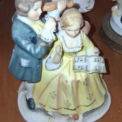 Sale Photo Thumbnail #110: Vintage german porcelain figural group of musicians