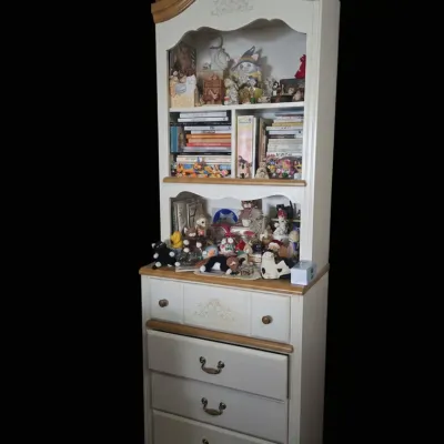Sale Photo Thumbnail #152: French country style painted hutch with drawers