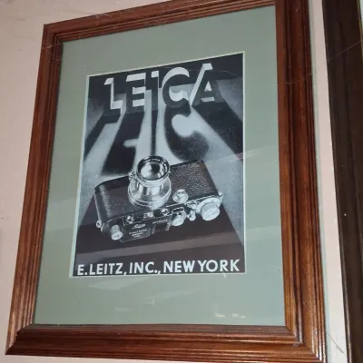 Sale Photo Thumbnail #158: Vintage leica camera advertising poster