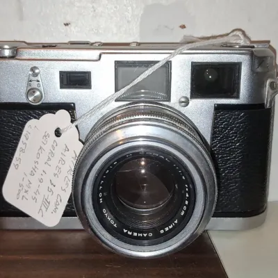 Sale Photo Thumbnail #329: Aires iiic rangefinder camera with coral mm f or lens