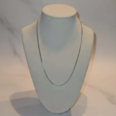 Sale Photo Thumbnail #349: Sterling silver curb chain necklace