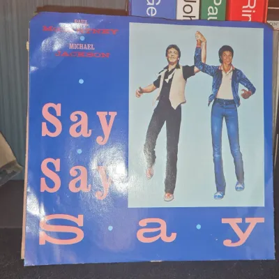 Sale Photo Thumbnail #379: Paul mccartney and michael jackson say say say inch vinyl single