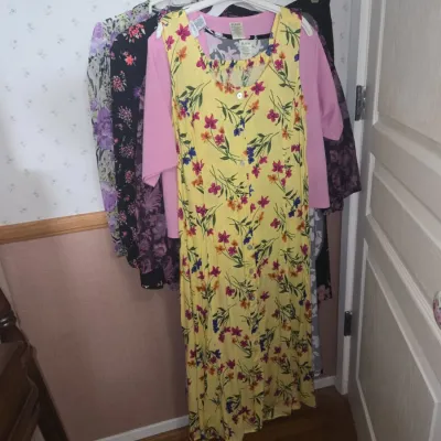 Sale Photo Thumbnail #395: Blair floral button front maxi dress