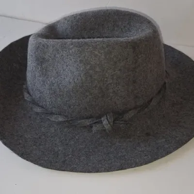 Sale Photo Thumbnail #406: Dsy women s grey wool fedora hat