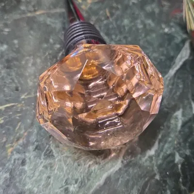 Sale Photo Thumbnail #408: Faceted glass decorative bottle stopper