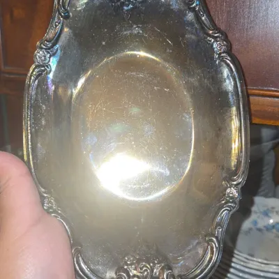 Sale Photo Thumbnail #412: International silver company silver plated bonbon dish