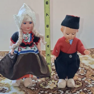 Sale Photo Thumbnail #431: Vintage dutch folk costume dolls