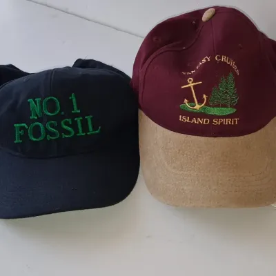 Sale Photo Thumbnail #438: Vintage promotional baseball caps fossil and fantazy cruises