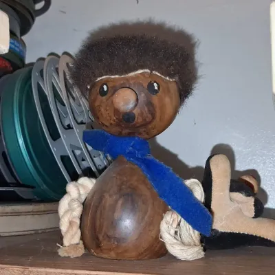 Sale Photo Thumbnail #486: Vintage hans bolling style teak wood figurine