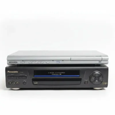 Sale Photo Thumbnail #522: Panasonic pv vcr and samsung dvd p player