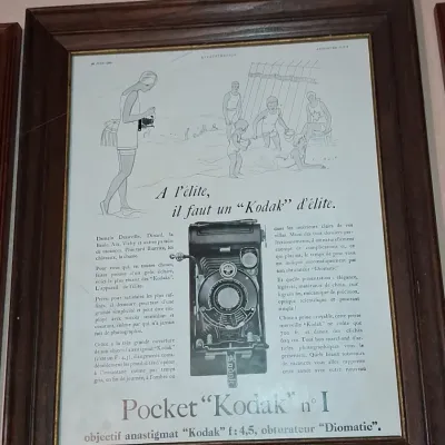 Sale Photo Thumbnail #534: Vintage kodak advertisement framed print