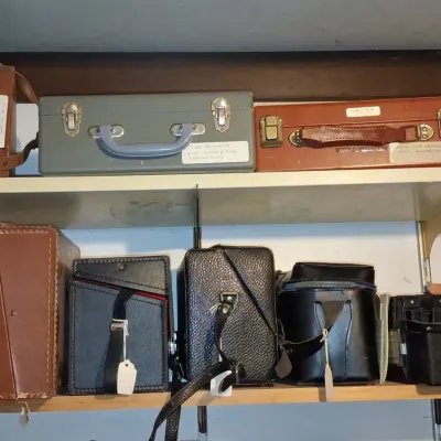 Sale Photo Thumbnail #537: Vintage camera and projector carrying cases