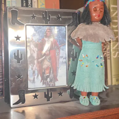 Sale Photo Thumbnail #538: Vintage carlson native american style doll
