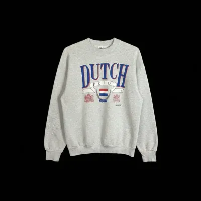 Sale Photo Thumbnail #544: Vintage fruit of the loom dutch pride crewneck sweatshirt