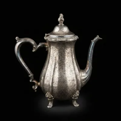 Sale Photo Thumbnail #550: Vintage wm rogers silver plated coffee pot