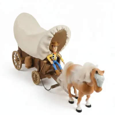 Sale Photo Thumbnail #574: Disney pixar toy story woody with ghirardelli stagecoach and horse
