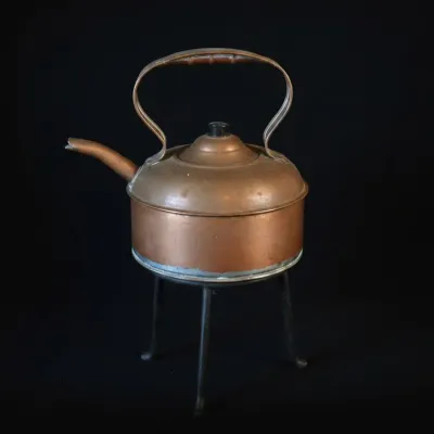 Sale Photo Thumbnail #575: Eve ware copper tea kettle