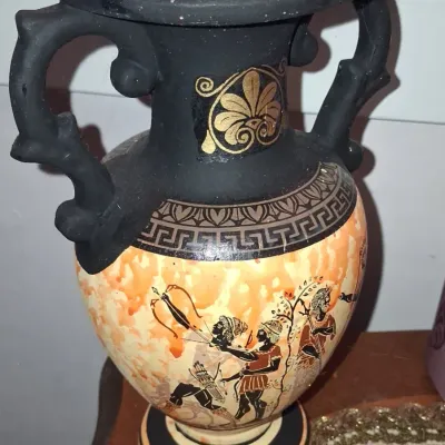 Sale Photo Thumbnail #580: M p greek ceramic amphora vase