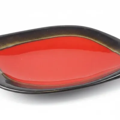 Sale Photo Thumbnail #582: Mid century modern ceramic leaf platter maurice of california