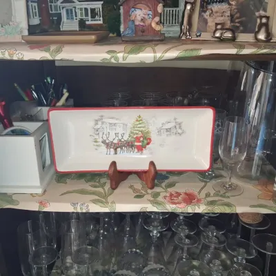 Sale Photo Thumbnail #593: Spode christmas tree rectangular serving tray