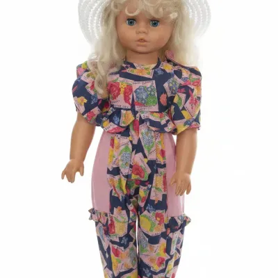 Sale Photo Thumbnail #653: Lissi doll blonde sleepy eyed with floral jumpsuit