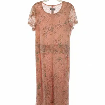 Sale Photo Thumbnail #686: Bfa classics pink floral lace dress
