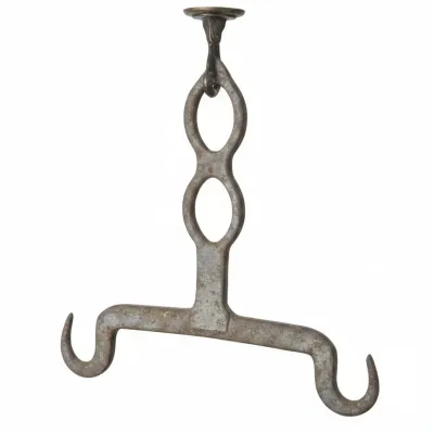 Sale Photo Thumbnail #739: Antique hand forged iron butcher hook