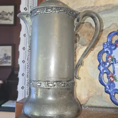 Sale Photo Thumbnail #757: Forbes silver co quadruple plate coffee pot