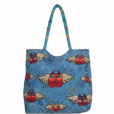 Sale Photo Thumbnail #761: Laurel burch feline angel tote bag