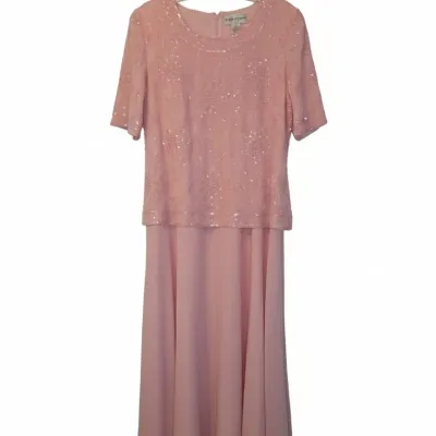 Sale Photo Thumbnail #788: Alex evenings beaded chiffon dress