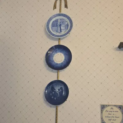 Sale Photo Thumbnail #816: Vintage bing grndahl decorative plate wall display set
