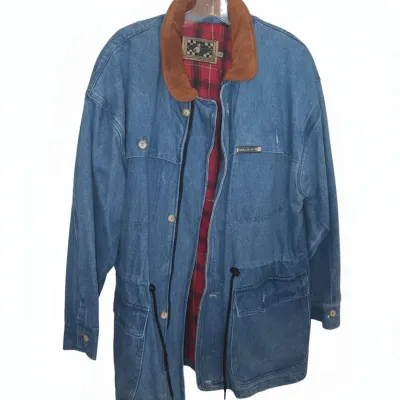 Sale Photo Thumbnail #823: Vintage eddie walker denim field jacket