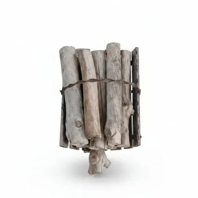 Sale Photo Thumbnail #865: Rustic driftwood log holder