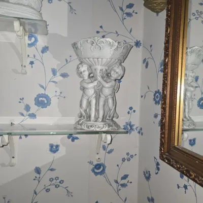 Sale Photo Thumbnail #890: Ceramic cherub compote