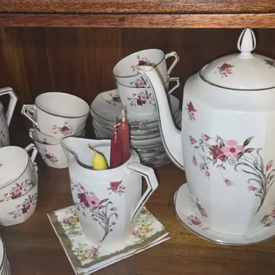 Sale Photo Thumbnail #907: Limoges france unique porcelain tea service