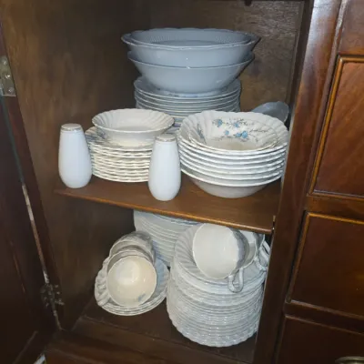 Sale Photo Thumbnail #908: Myott fine staffordshire ware forget me not dinnerware set