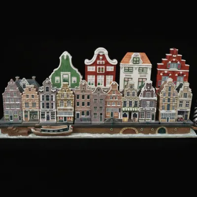 Sale Photo Thumbnail #959: Jacob blokker amsterdam canal houses set