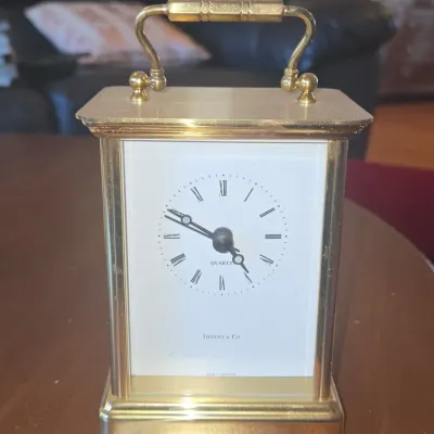 Sale Photo Thumbnail #965: Tiffany co portfolio quartz desk clock